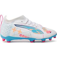 Puma Youth Ultra 5 Match Volume UP FG/AG - White/Luminous Blue/Poison