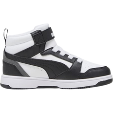 Puma Zapatos para Niños Puma Kid's Rebound V6 Mid - White/Black/Shadow Gray