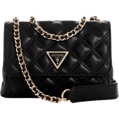 Guess Giully Quilted Mini Crossbody - Black