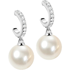 Morellato Perla Essenziale Earrings - Silver/pearl/Transparent