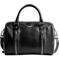 Zadig & Voltaire Sac Bowling Sunny Medium en Cuir Noir