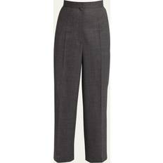 Clothing The Row Gordon Wide Leg Wool Pants - Charcoal