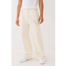 True Religion Mies Housut & Shortsit True Religion Men's Studded Baggy Sweatpants - Winter White