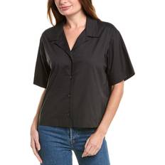 Clothing Rag & Bone Reese Short Sleeve Button-Up Shirt Black