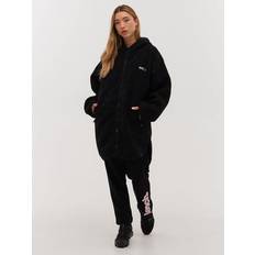 Clothing Brilli Longline Sherpa Jacket - Black