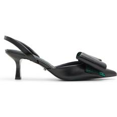 Aldo Black Heels & Pumps Aldo Defy Kitten Heel - Black/Dark Green