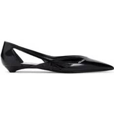 Prada Low Shoes Prada Brushed Leather Cut-Out Ballerinas