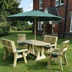 Churnet Valley Ergo Garden 6 Seats Patio Dining Set