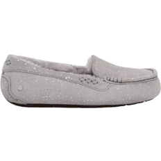 Silver - Women Moccasins UGG Ansley Metallic Spots - Pencil Lead