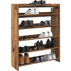 Meubels vidaXL Old Wood 80 x 25 x 100 cm Shoe Rack