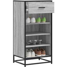 vidaXL Skoreol 48 x 38 x 97.5 cm Grå Skostativ