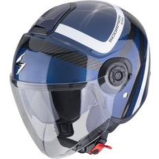 Scorpion EXO-City II Riva Jet Helmet, black-blue, for Men