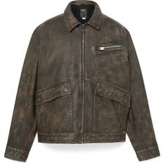 Timberland Unisex Outerwear Timberland Light Bomber Jacket - Brown Leather