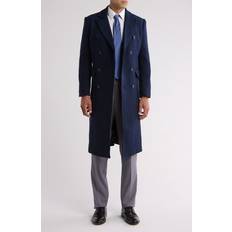 Men - Wool Coats Braveman Double Breasted Coat - Navy