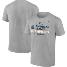 Fanatics Men's Heather Gray New York Yankees 2024 American League Champions Locker Room T-Shirt