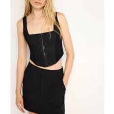 Good American Tops Good American Women's Poplin Bustier - Black