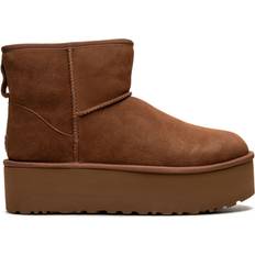 Nainen - Säämiskä Nilkkurit UGG Classic Mini Platform - Chestnut