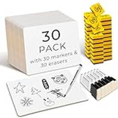 Ohuhu Ohuhu 30-Pack Mini Torr Radering Whiteboard A4 22 x 30 cm