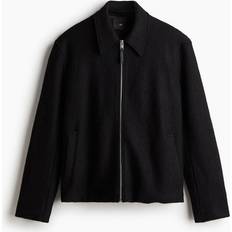 H&M Outerwear H&M Regular Fit Wool-Blend Jacket - Black