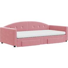 Sofá 3 Plazas - Sofá Cama Sofás vidaXL 3197383 Pink Sofa 222cm 3 Seater