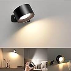 Mexllex LED Vägglampa 360° Roterbar Touchkontroll