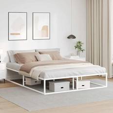 vidaXL Sengeramme Uten Madrass Hvit 160x200 cm Sängram