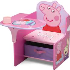 Storage Option Desk Chairs Kid's Room Delta Children Peppa Pig Chair Desk with Storage Bin