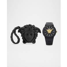 Versace Men's V-Pop Black Silicone Watch 43mm