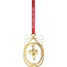 Hængende Julepynt Georg Jensen Mistletoe Gold Christmas Tree Ornament 5cm