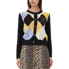 Ganni Woman Cardigans Ganni Harlequin Cardigan - Multicolor