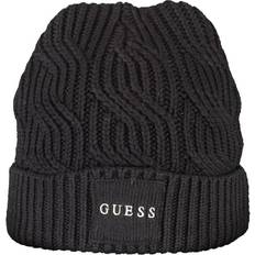 Accessoires Guess JEANS Knitted Beanie - Black