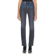 Jeans Mother The Double Rocky Rider Nerdy - Black/Blue