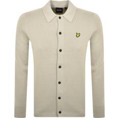 Lyle & Scott Beige Skjorter Lyle & Scott Double Knitted Cardigan - Cream
