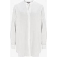 Linen Blouses Mint Velvet Ivory Throw On Shirt - Ivory