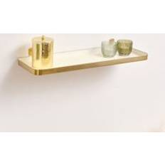 Gold Wall Shelves Melody Maison Gold Ivory Enamelled Metal 50cm Wall Shelf