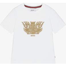 BOSS Boys Cotton T-Shirt - White