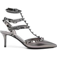 Gris Tacones y Zapatos de Tacón Valentino Garavani Rockstud Pumps With Straps - Gray