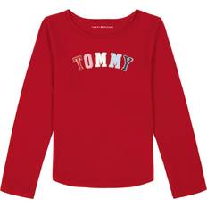 Tommy Hilfiger T-shirts Tommy Hilfiger Arched Big Girls Long Sleeve Tee - Medium Red