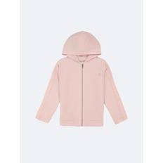 Calvin Klein Girls Tops Calvin Klein Big Girls Shimmer Zip Hoodie - Open Pink