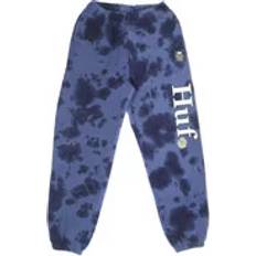 HUF Blomster Fleece Sweatpants - Marineblå