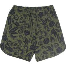 New Era Shorts New Era Bomull Blommigt Elastiskt Midje Shorts - Green