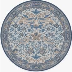 Ruggable 185 Round Area Rug Strawberry Thief Blue, Beige 185cm