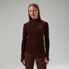 Berghaus Damen Pullover Berghaus Halb-Zip Ivyhill Damen-Top - Braun