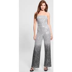 Silver - Women Jumpsuits & Overalls Gini Ombre Sequin Jumpsuit - Silver