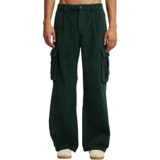 Baggy Pants Cotton On Baggy Pleat Cargo Pant - Trekking Green Cord