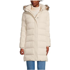 Coats Lands' End Max 600 Down Puffer Coat - Ivory Pearl