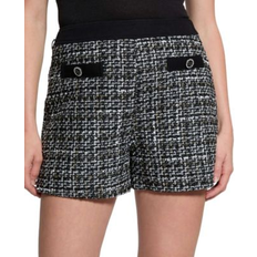 Guess Women Shorts Guess Yvonne Tweed Shorts - Black/White Boucle