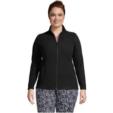 Outerwear Lands' End Plus Size Anyweather Fleece Full Zip Jacket - Black