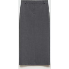 Mango Hameet Mango Long Pencil Skirt - Gray