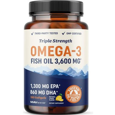 Omega-3 Fish Oil Supplement 3600 mg 180 Pills